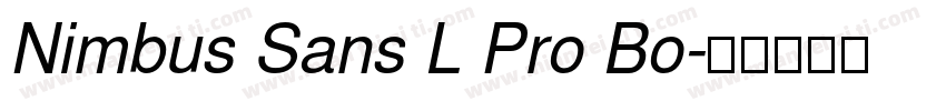 Nimbus Sans L Pro Bo字体转换
